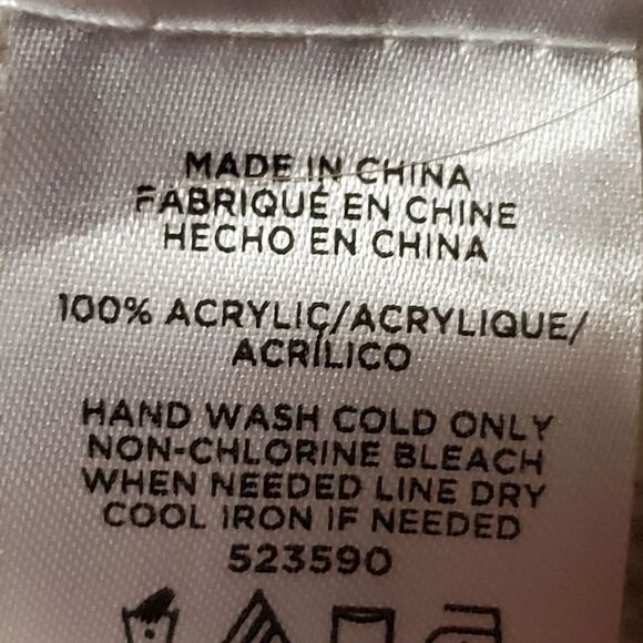 LOFT Oversized Neutral Striped Poncho with Fringe Hem Size XS/S - Picture 4 of 6